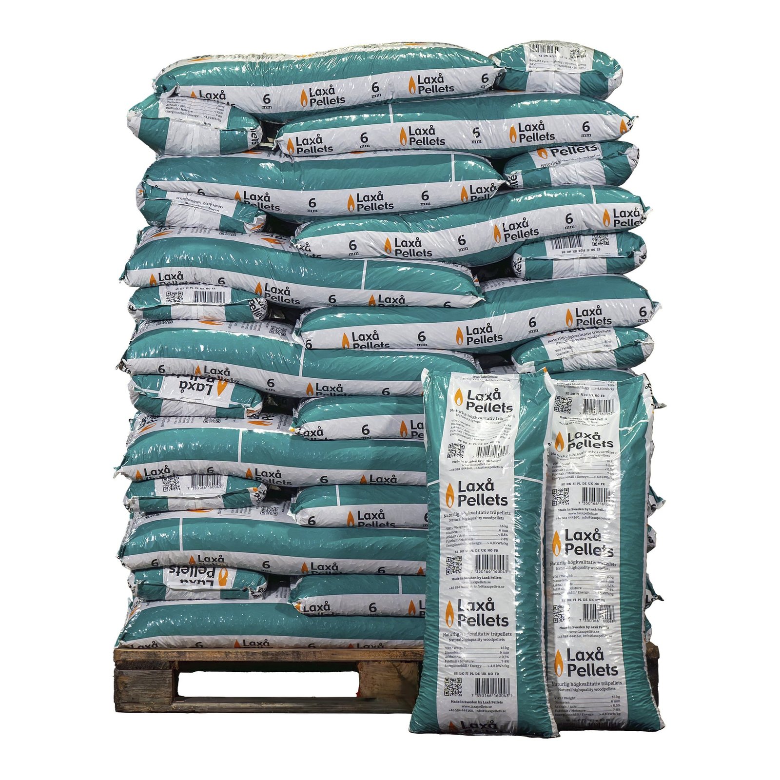 Puupelletti 6mm 16kg - 52 säkkiä - Image 2